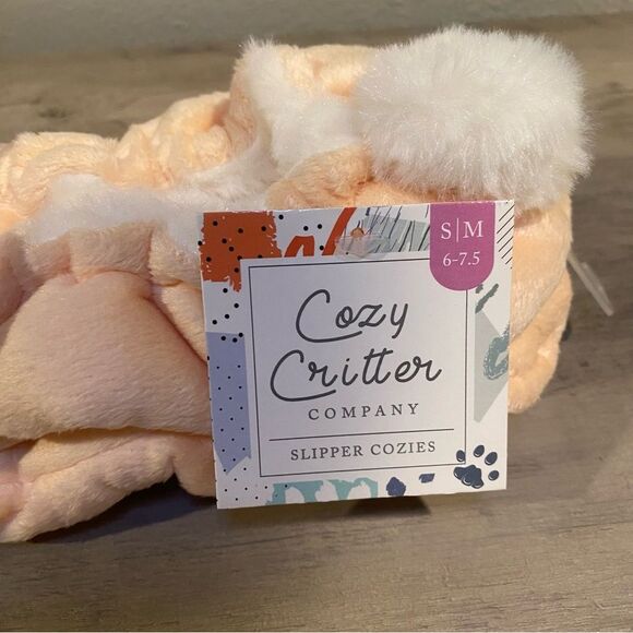 Slippers Cozy critter size 6-7.5 womens‎ orange non slip - Picture 3 of 5